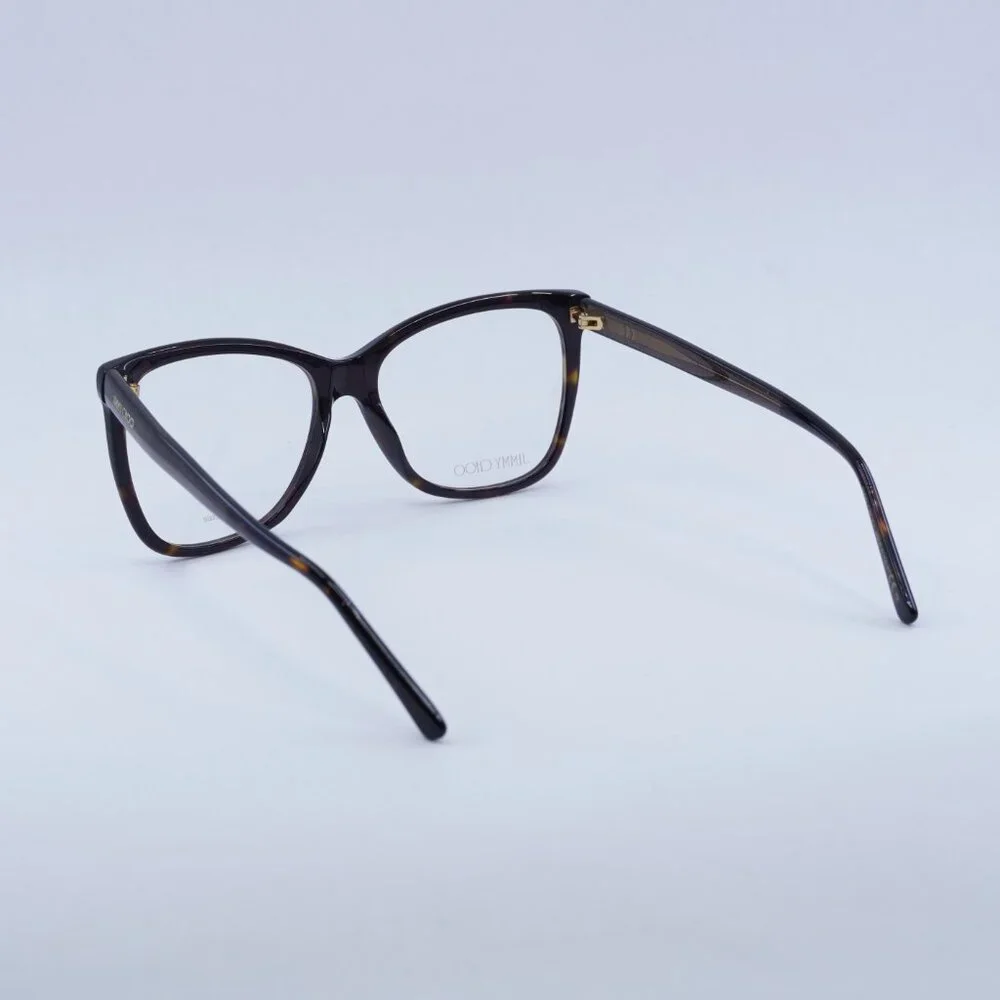 Jimmy Choo JC362 0086 00 Eyeglasses Havana 55mm Butterfly Frame